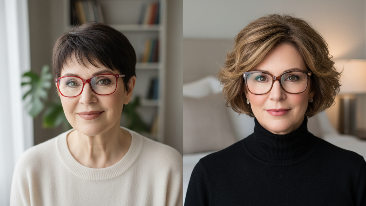 melhores cortes de cabelo curto para mulheres 60 anos