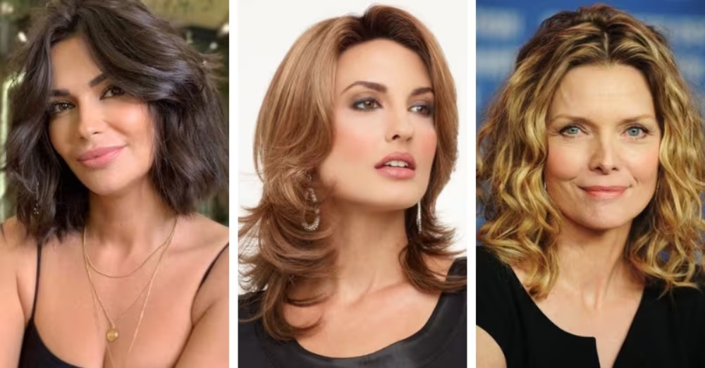 cortes de cabelo feminino para rosto redondo inspiração