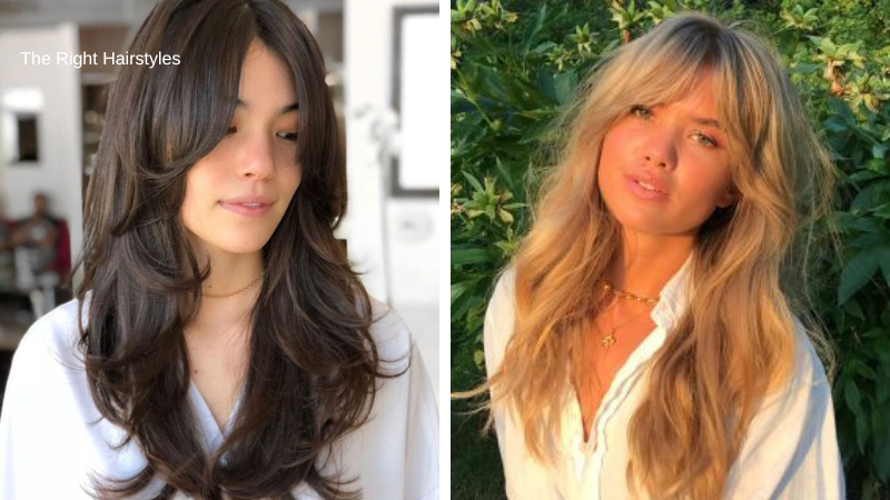 Cortes de cabelo longo que valorizam o rosto redondo