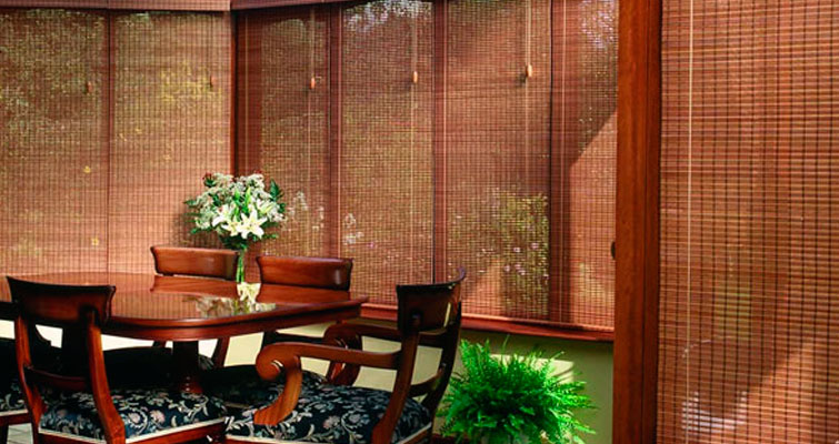 como limpar cortina de bambu natural