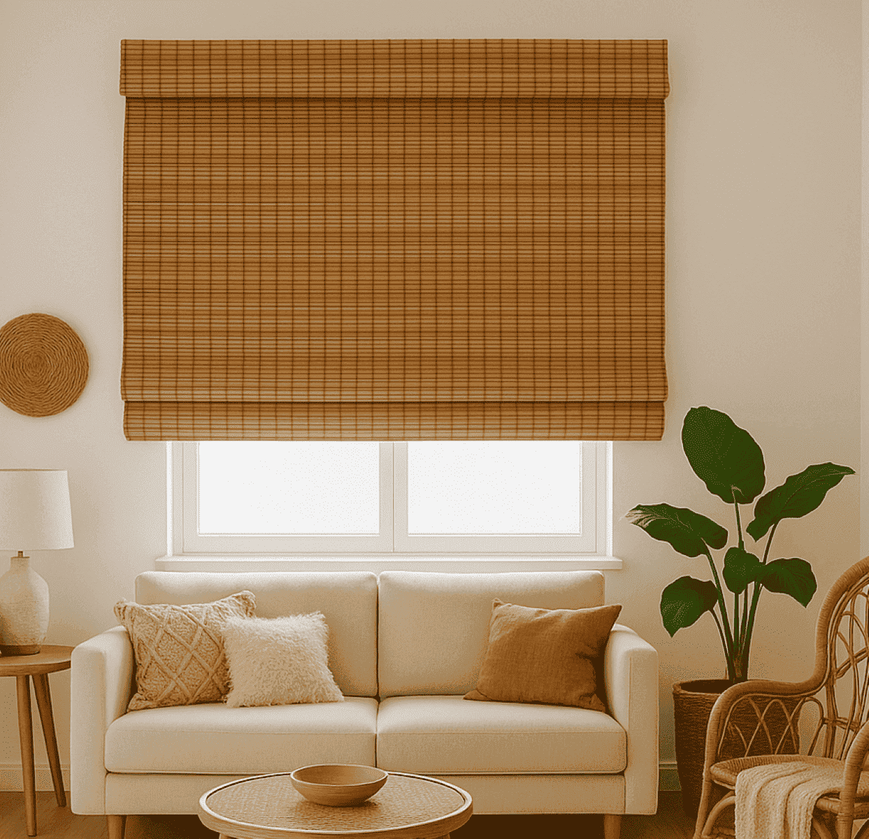 como limpar cortina de bambu natural