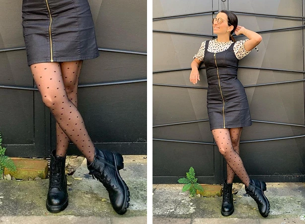 como usar coturno feminino com vestido