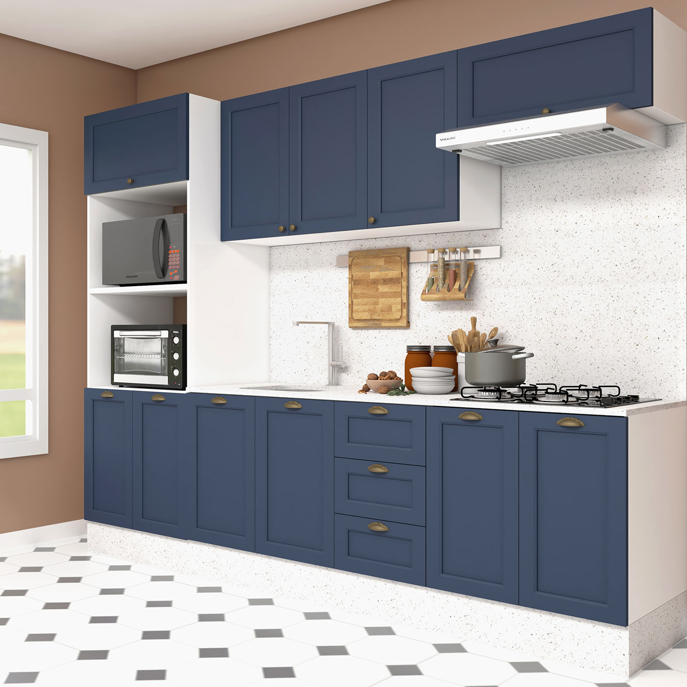 Como Escolher o Tom de Azul Ideal para Sua Cozinha