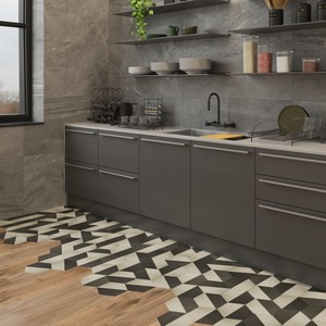 custo de projeto cozinha cinza e rosa planejada