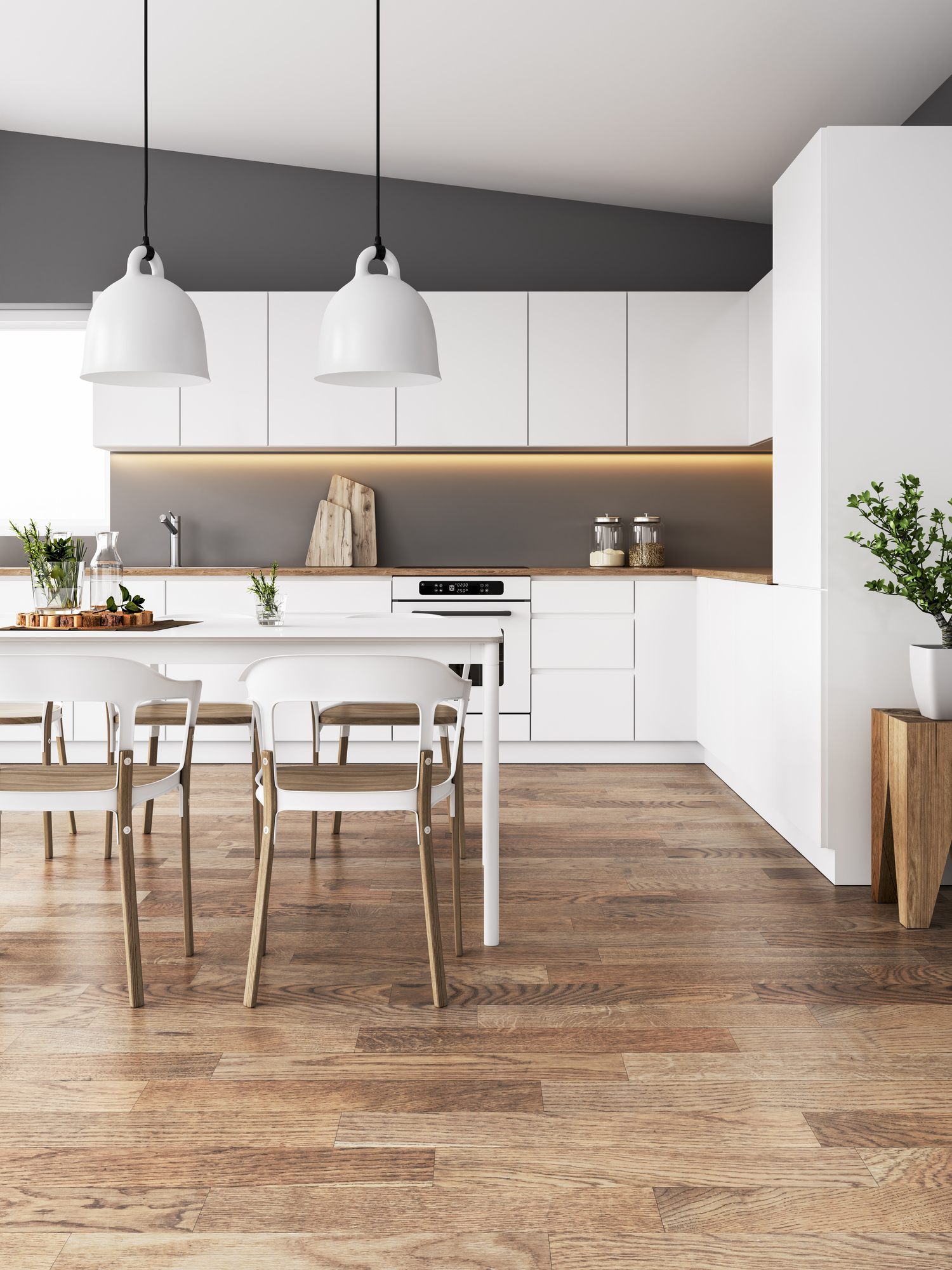 como escolher armários de cozinha minimalista