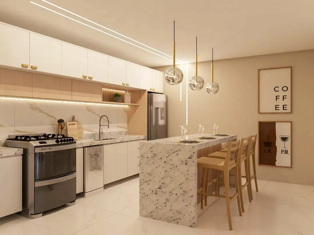 ideias de cozinha com ilha pequena