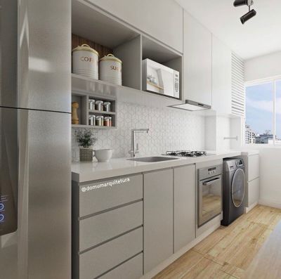 quanto custa uma cozinha planejada cinza