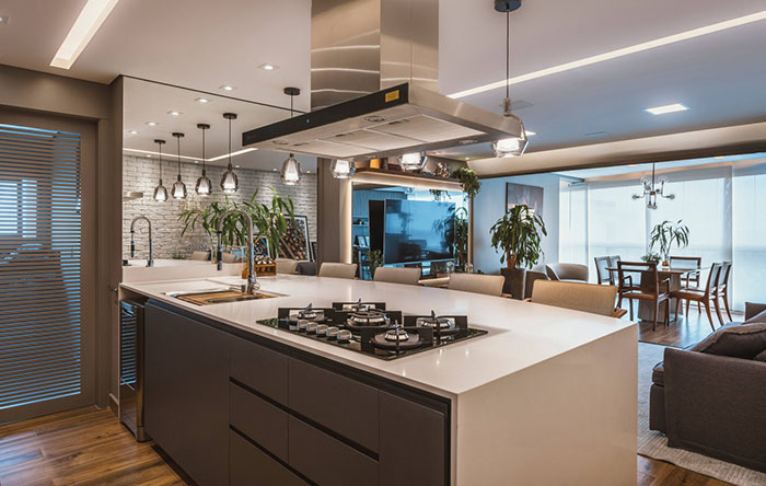 modelos cozinha planejada ilha pequena inspiracao