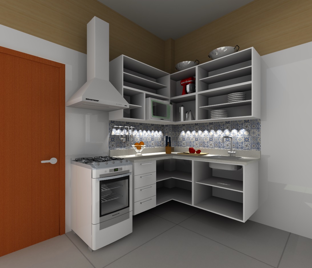 cozinha planejada de canto vs cozinha linear