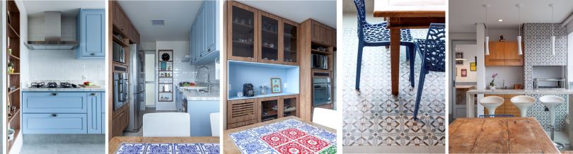 ideias de cozinha retrô colorida para se inspirar