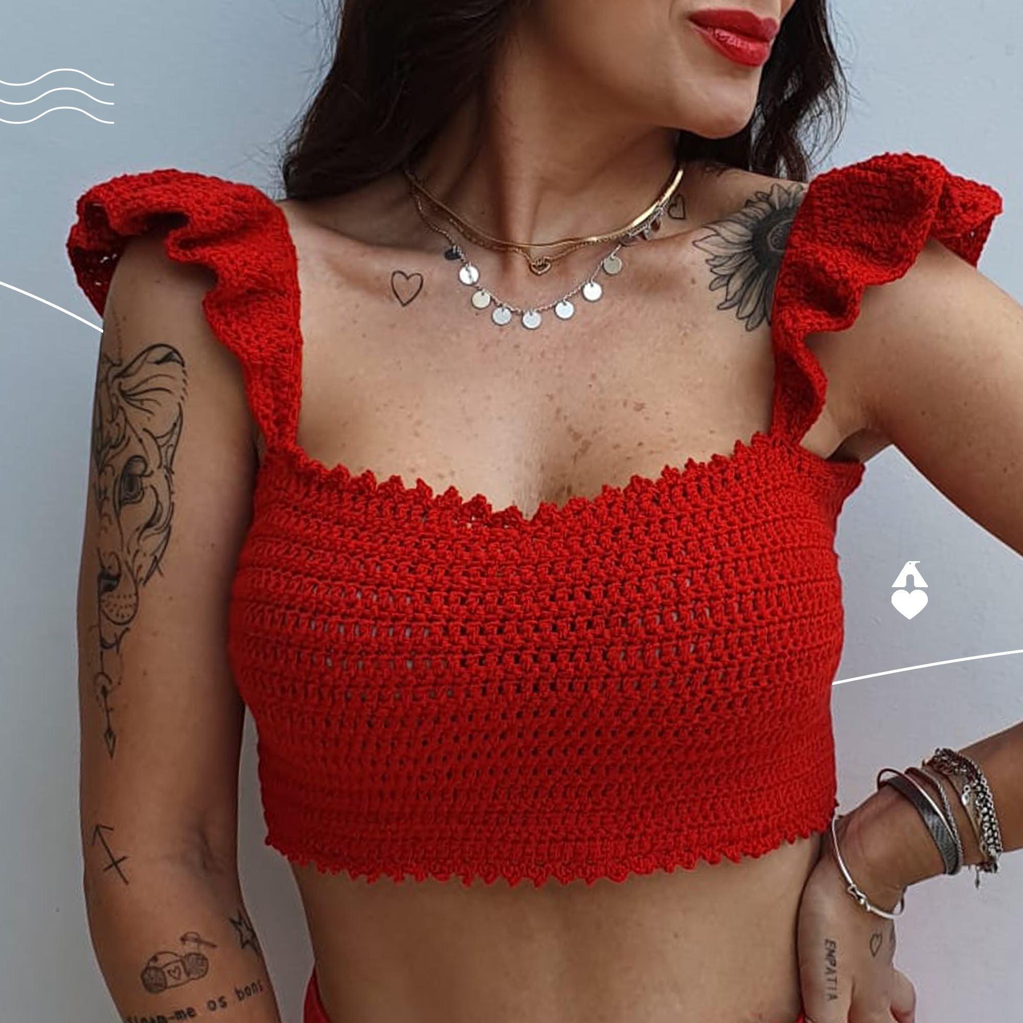 ideias de looks com cropped de crochê para festivais