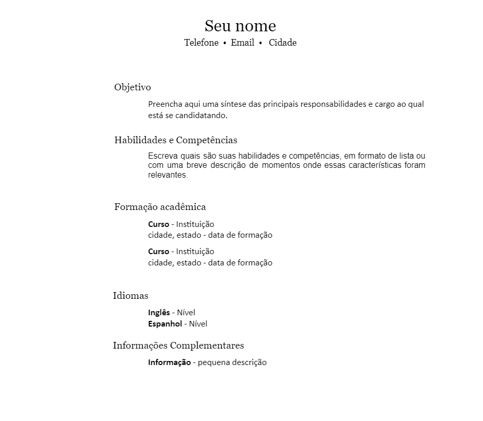 currículo jovem aprendiz pdf grátis