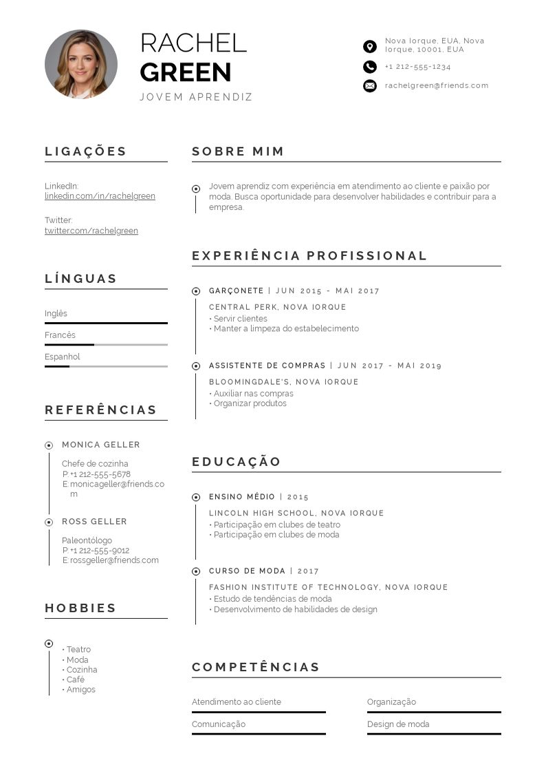 dicas currículo jovem aprendiz