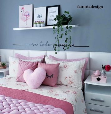 ideias criativas decoracao quarto solteiro feminino