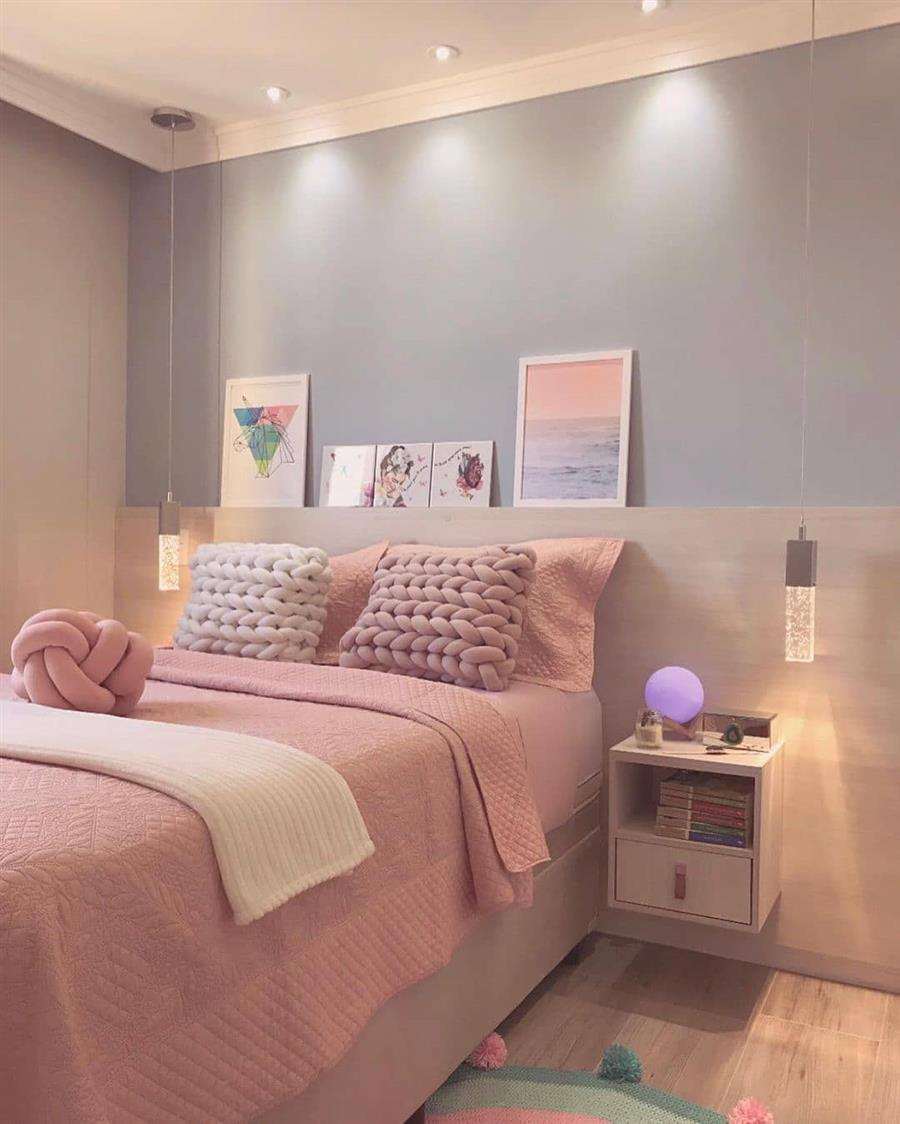 como economizar decoracao quarto solteiro feminino