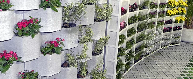 como pintar blocos de concreto para jardim