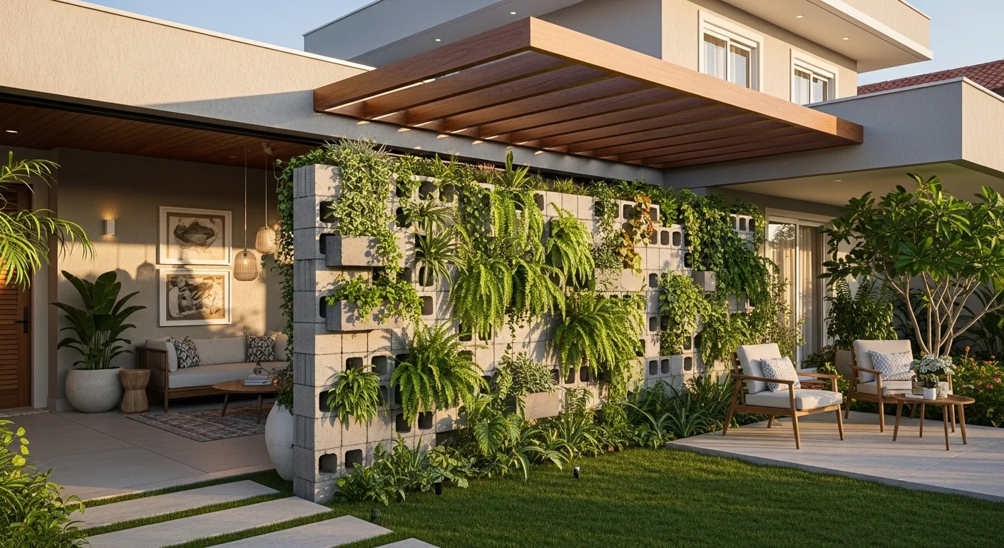 blocos de concreto vs tijolos para jardim qual o melhor