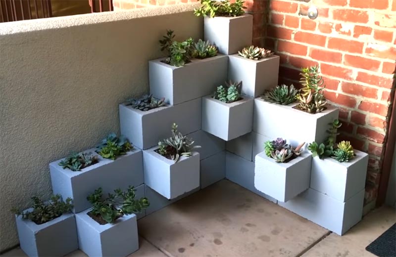 blocos de concreto vs tijolos para jardim qual o melhor