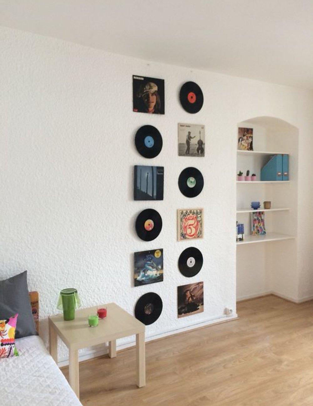 20 ideias criativas para decorar com discos de vinil
