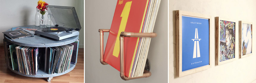 decoracao com discos de vinil ou quadros vintage qual escolher