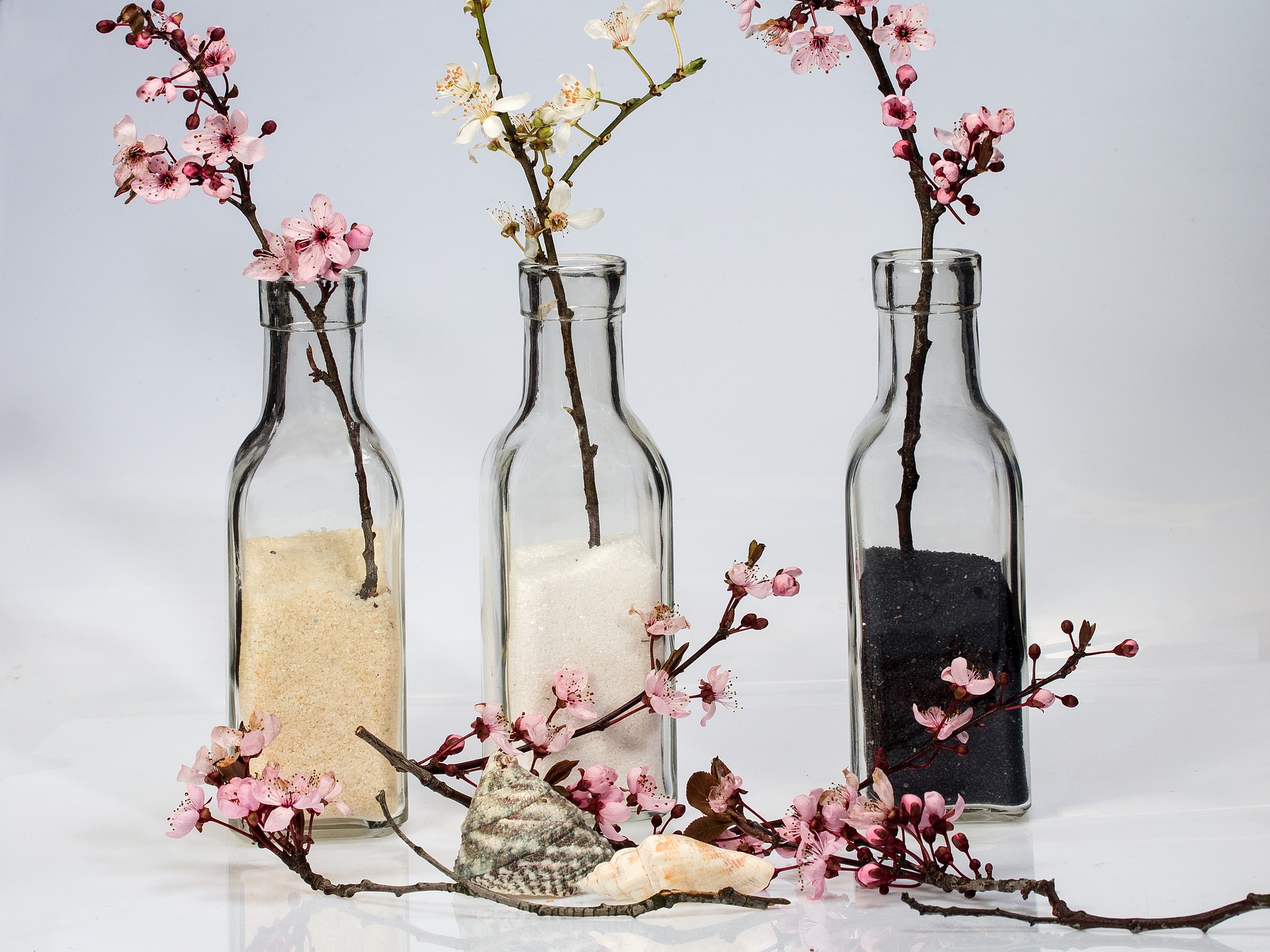 decoracao com garrafas de vidro