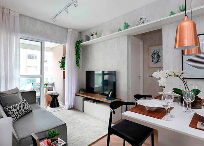 quanto custa decorar sala com móveis novos