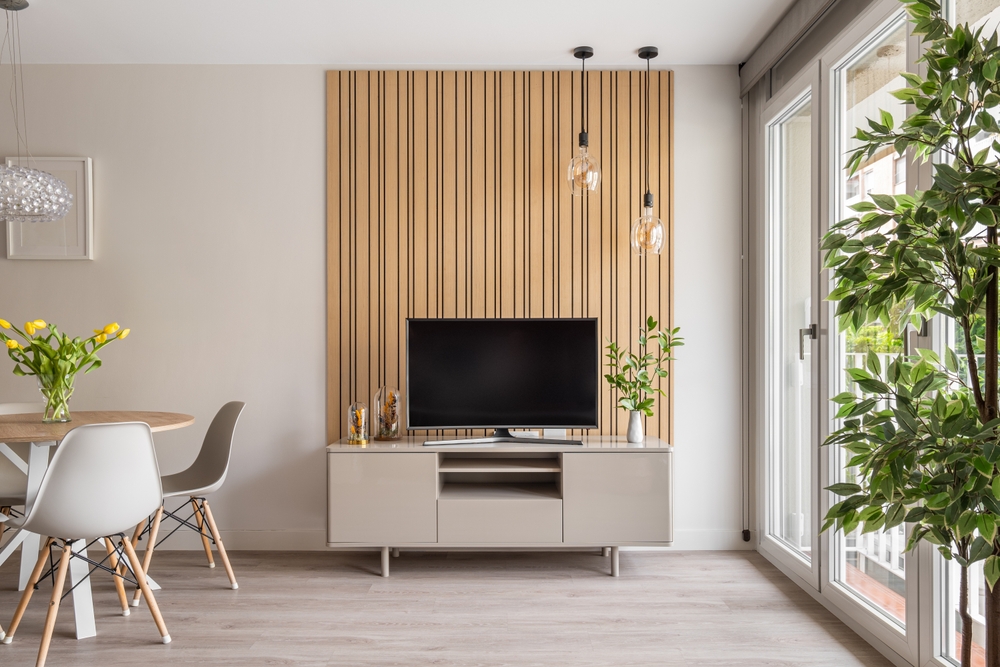 decoracao com painel de TV