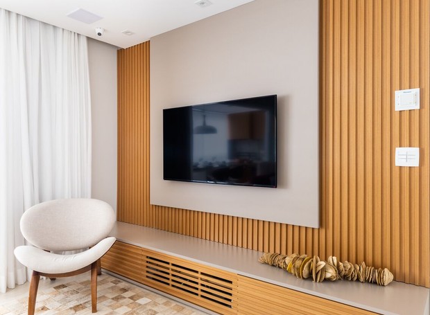 decoracao com painel de TV