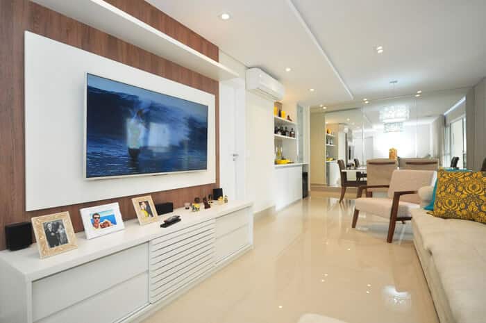 evitar erros na instalacao painel tv sala pequena