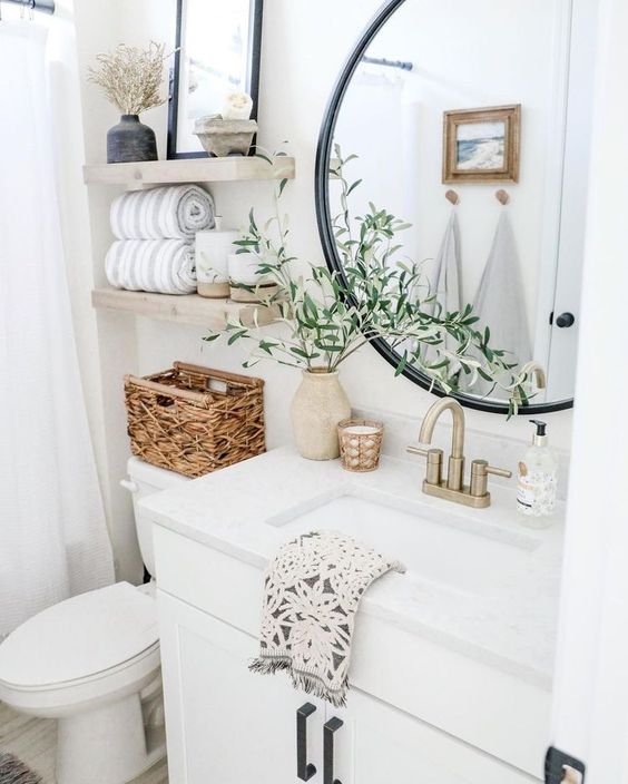 como usar shiplap em banheiro farmhouse