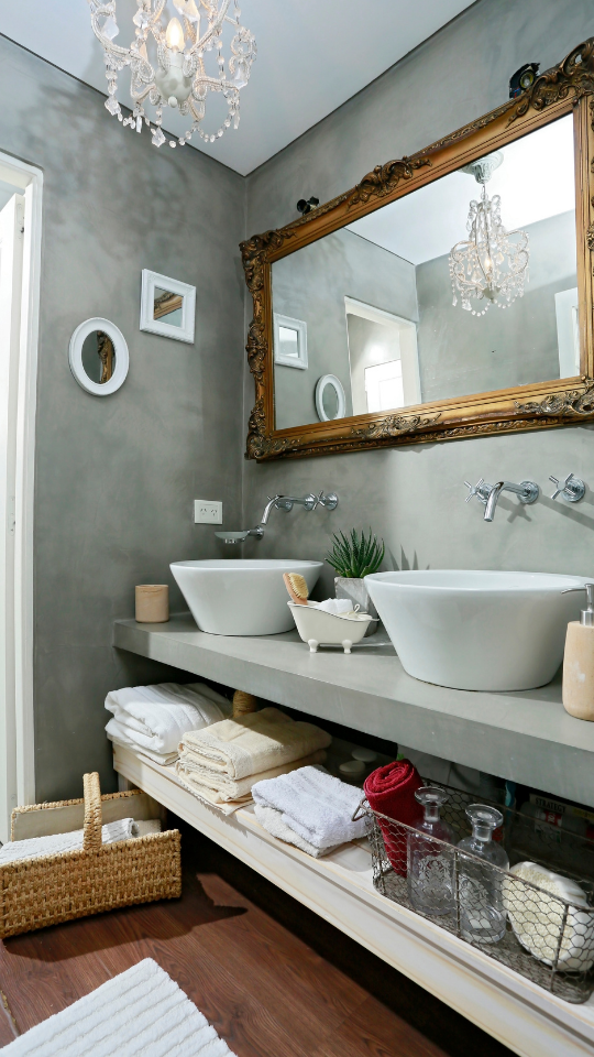 decoração de banheiro farmhouse