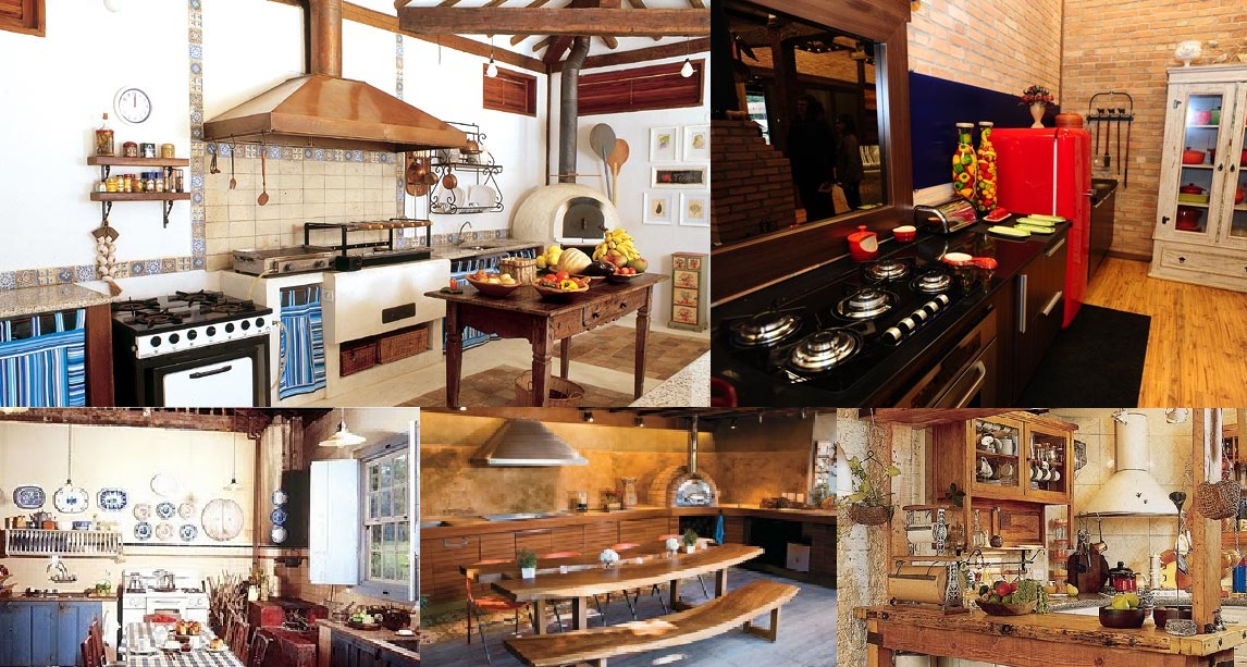 decoração de cozinha fazenda