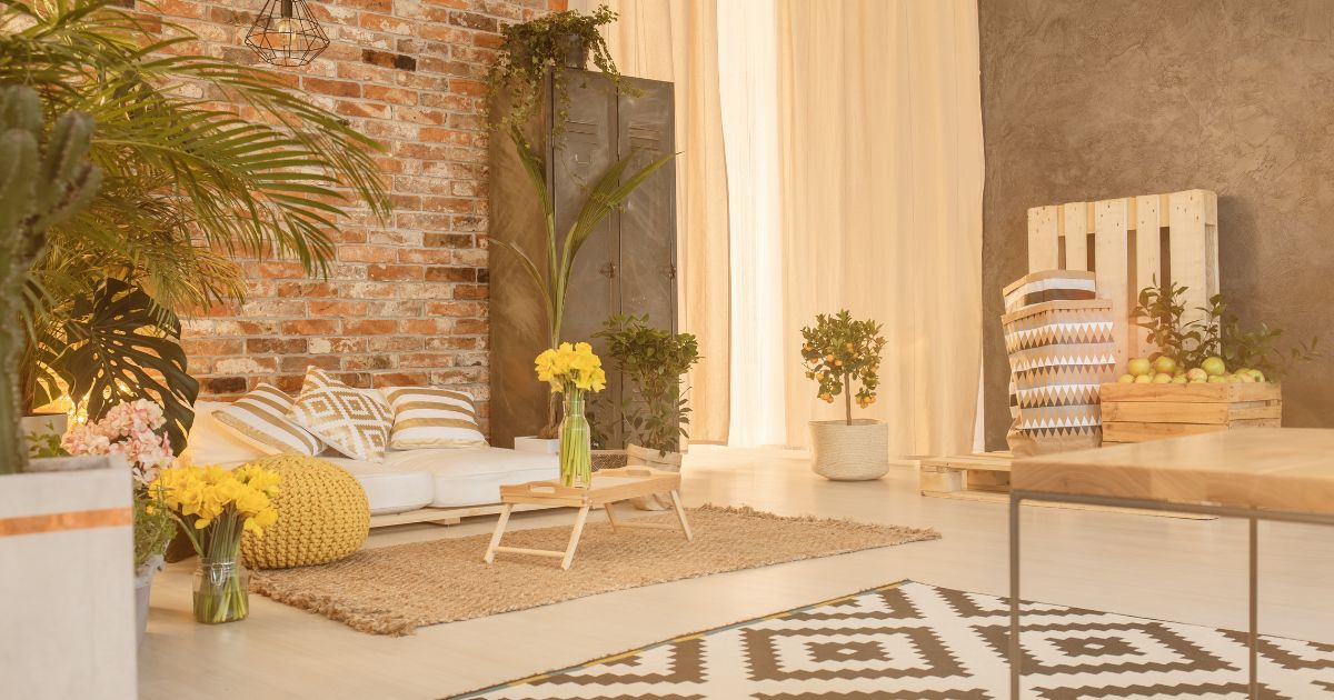 tijolinho branco vs cimento queimado escritório