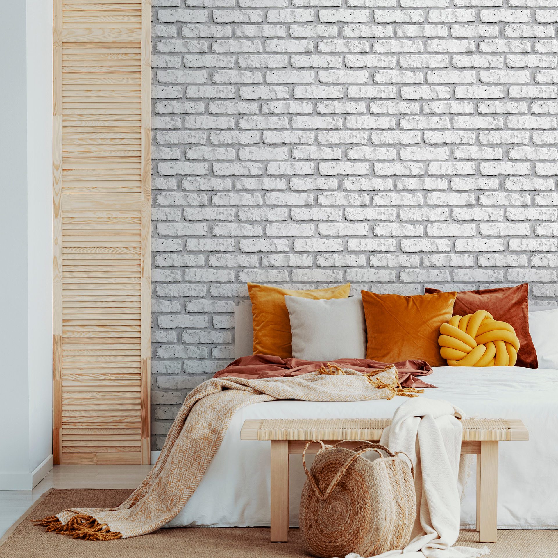 tijolinho branco vs cimento queimado escritório