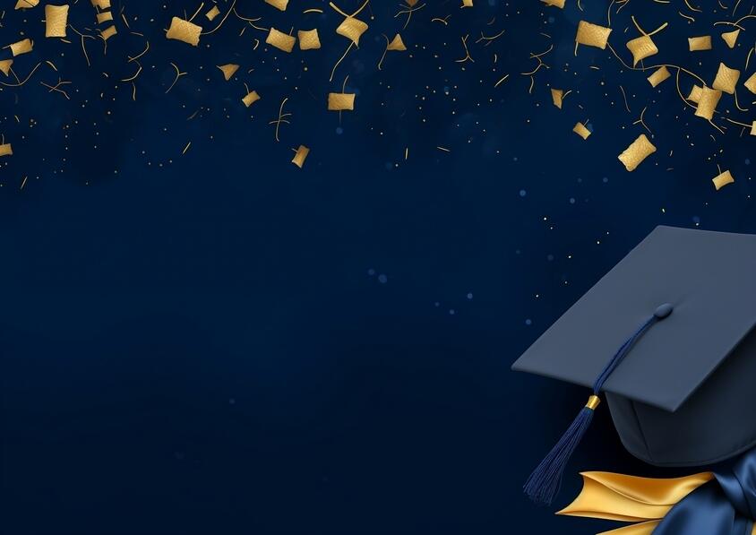 10 ideias criativas decoração formatura azul e dourado