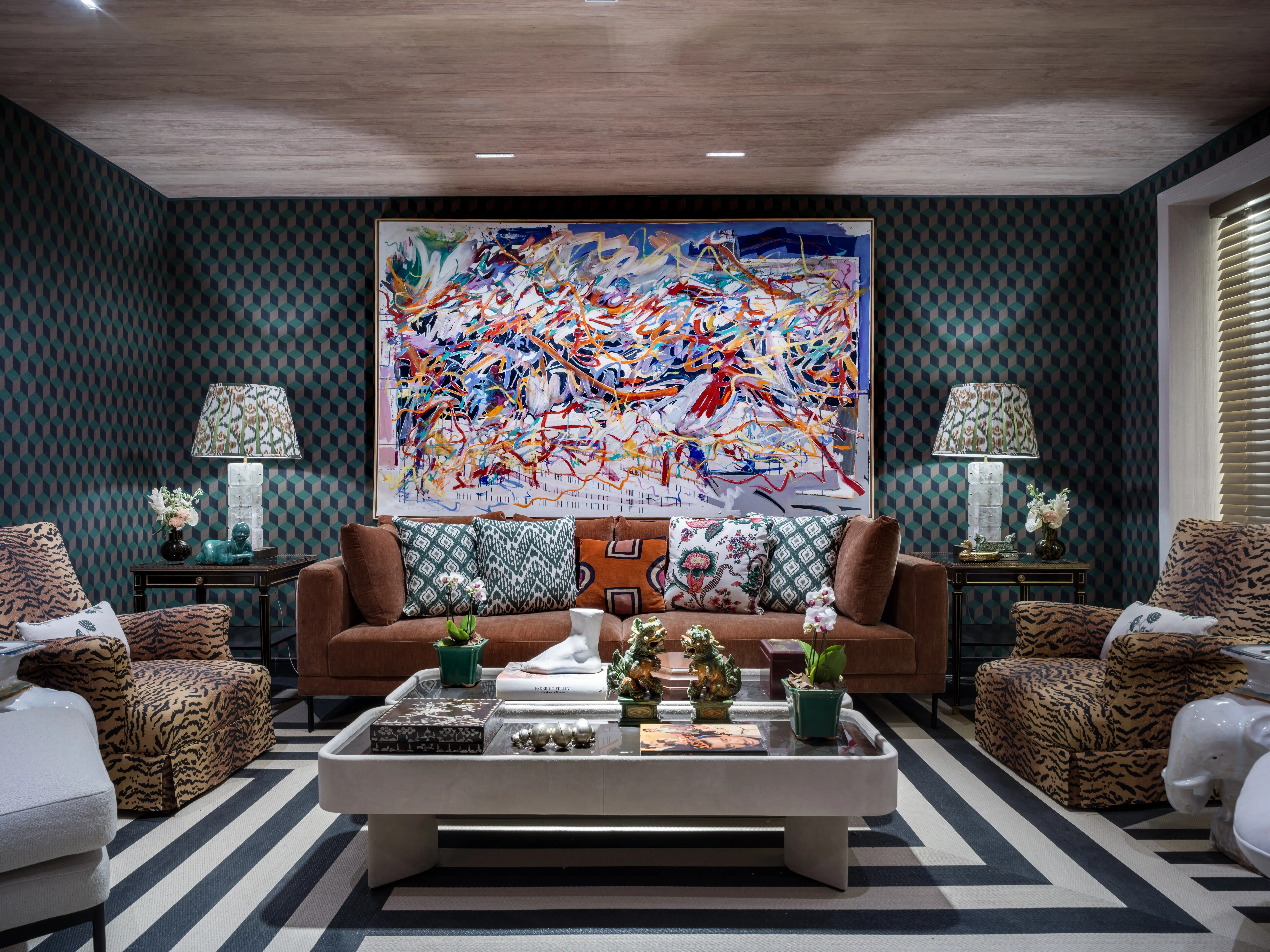 como não deixar sala maximalista bagunçada