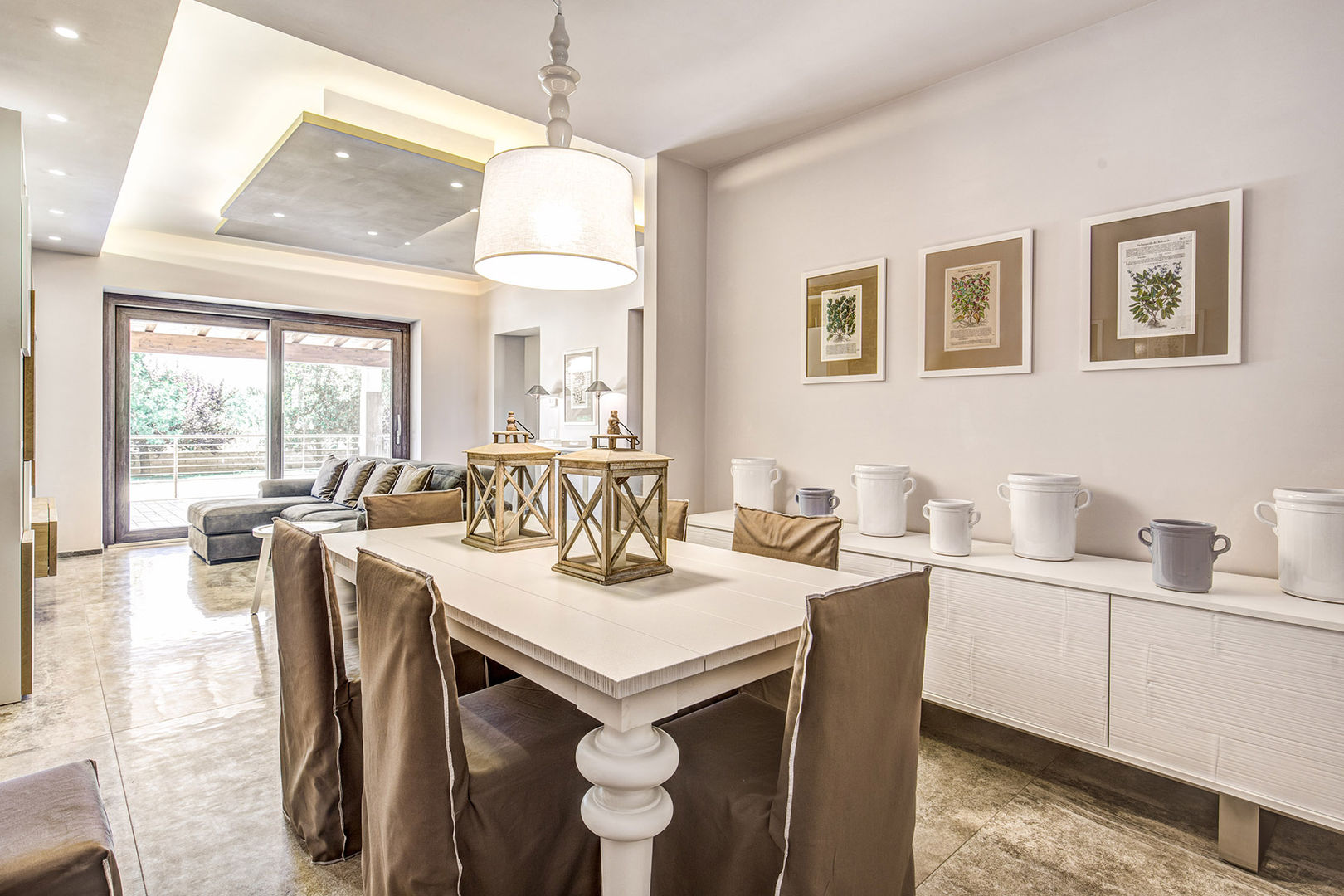 ideias de decoração sala shabby chic simples