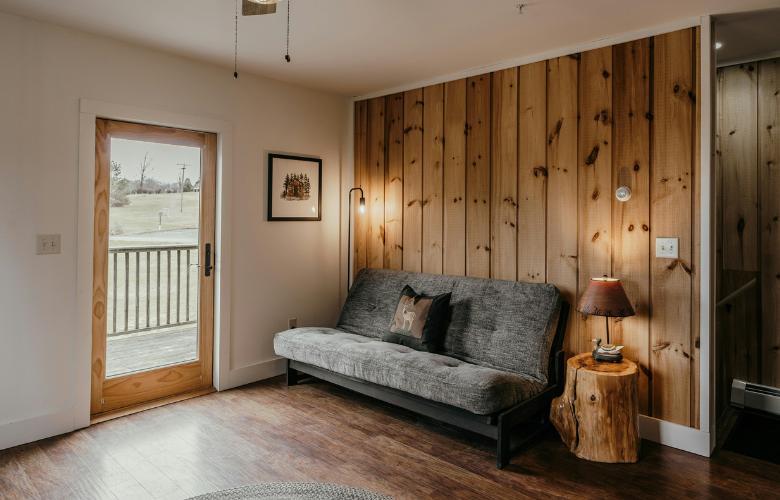 ideias de decoração sala com futon