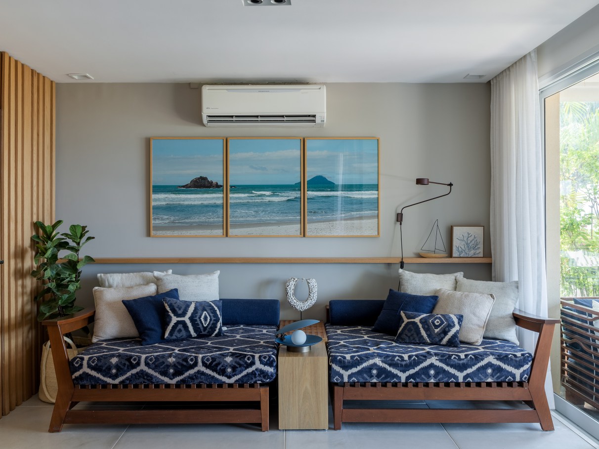 ideias inspiradoras sala praia chique