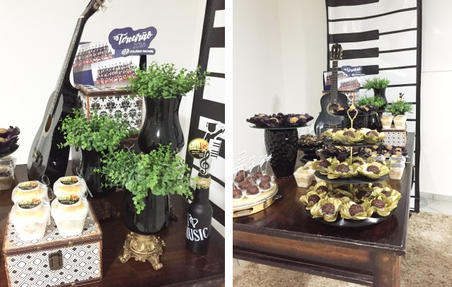 decoracao de sala com tematica musical