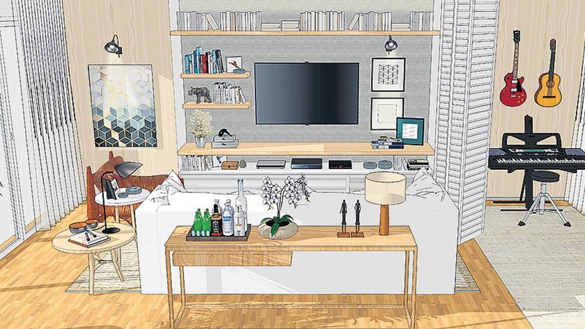 decoração de sala musical vs decoração tradicional