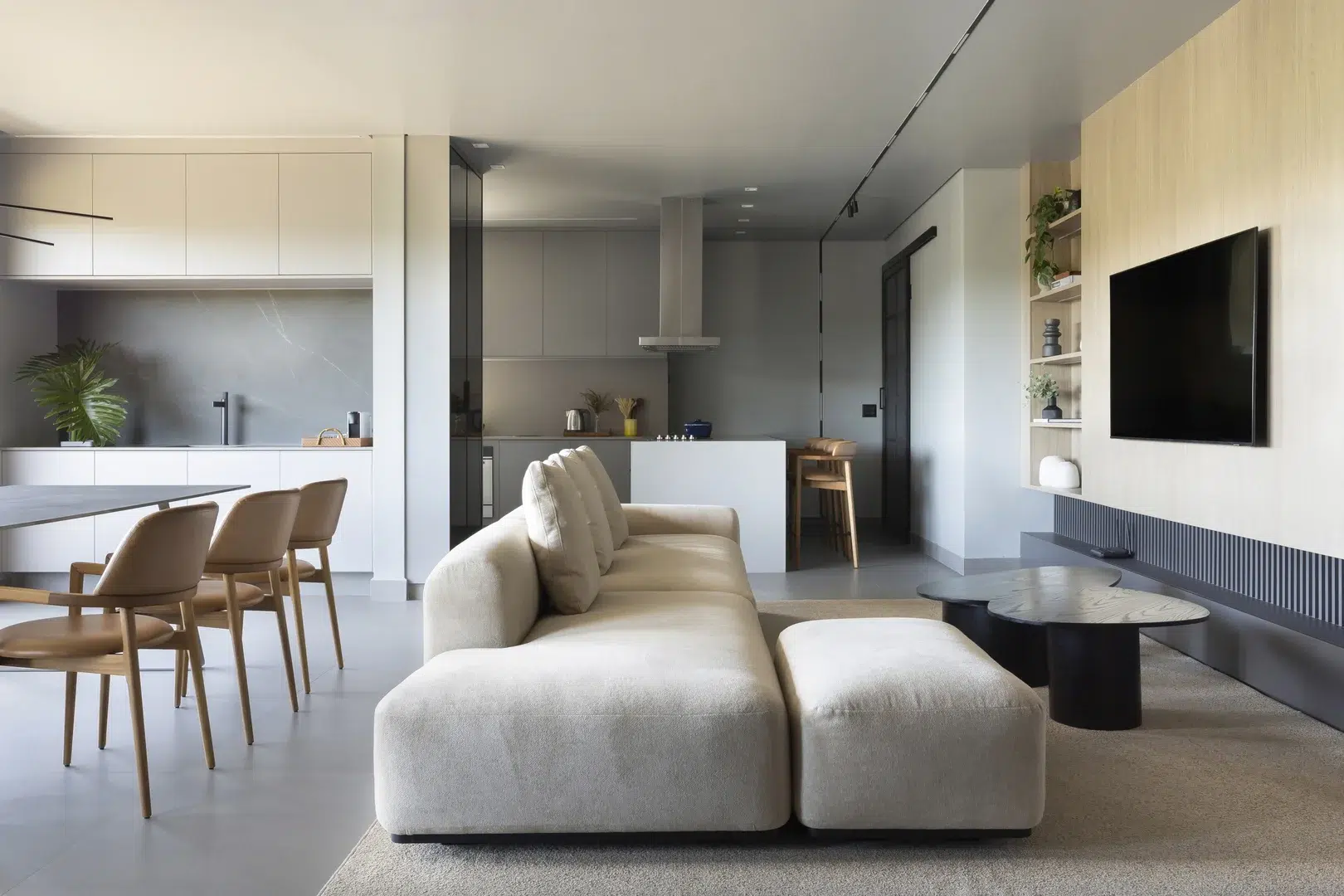 ideias de decoração sala cinza pequena