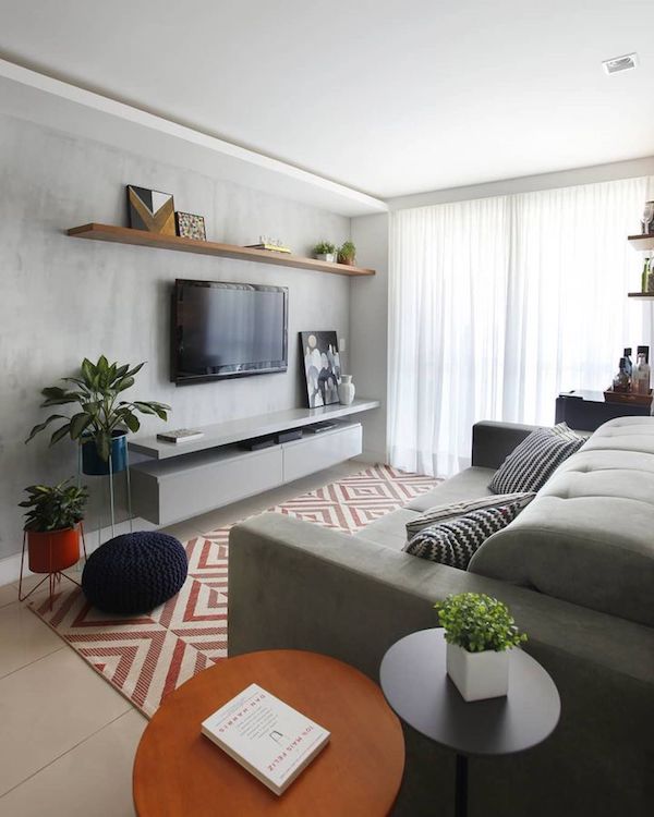 sala cinza clara vs sala cinza escura qual escolher