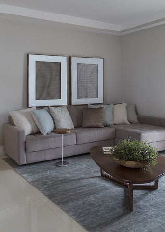 ideias de decoração sala cinza pequena