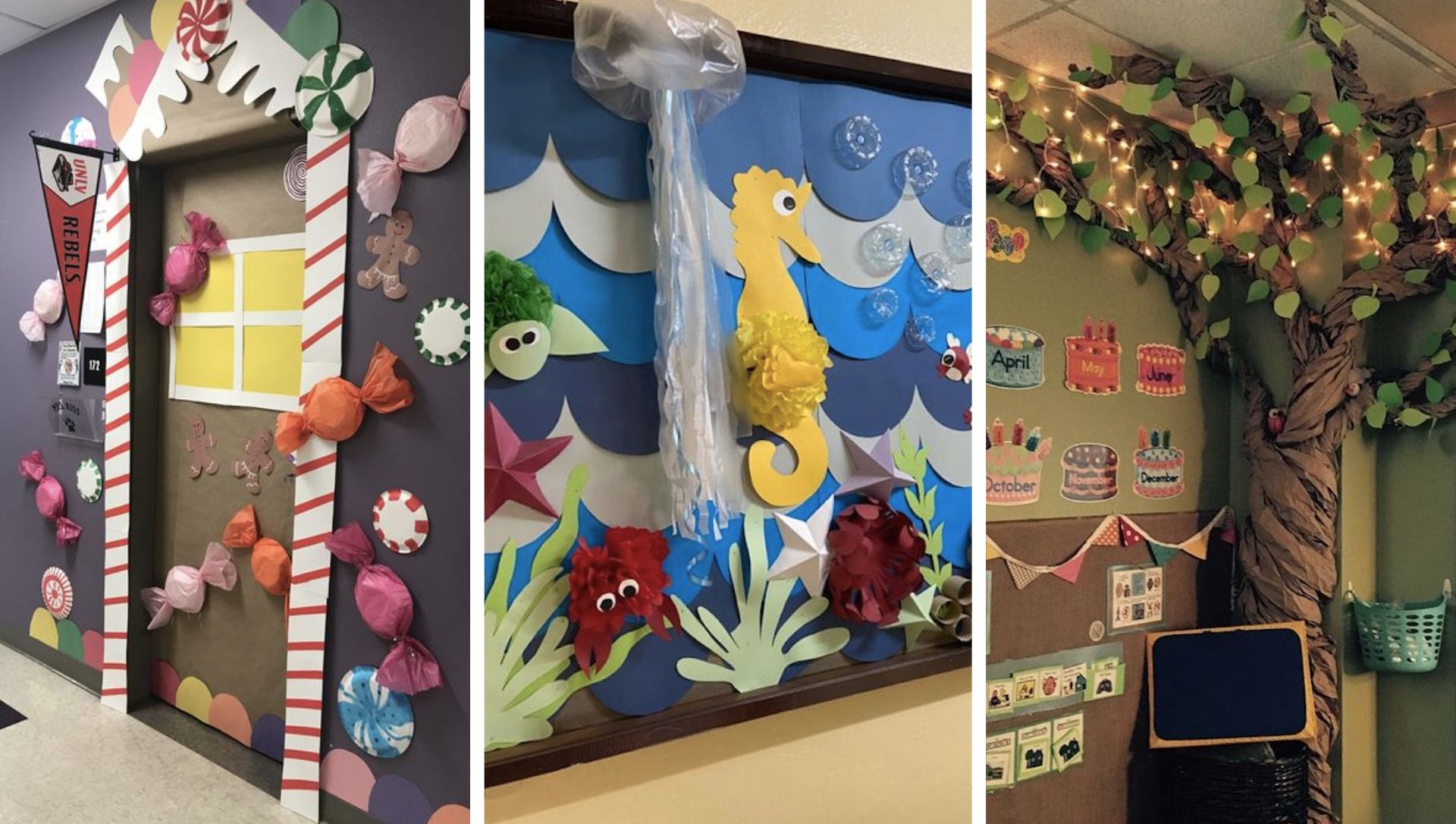 ideias de decoração sala educação infantil com materiais reciclados