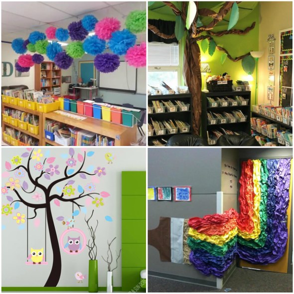 ideias de decoração sala educação infantil com materiais reciclados