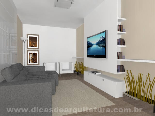 como usar espelhos sala retangular pequena