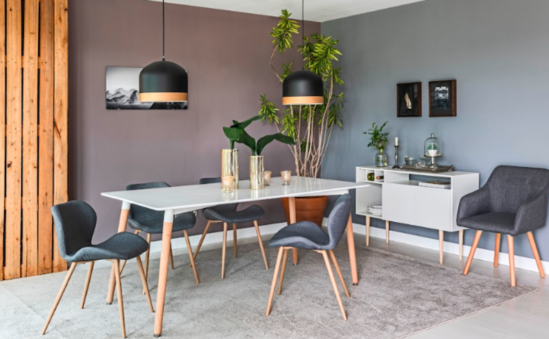 ideias criativas decoração sala retangular