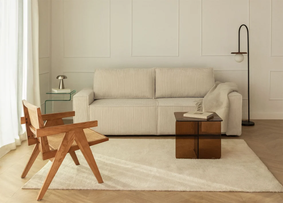 sofá modular ou fixo sala retangular qual melhor