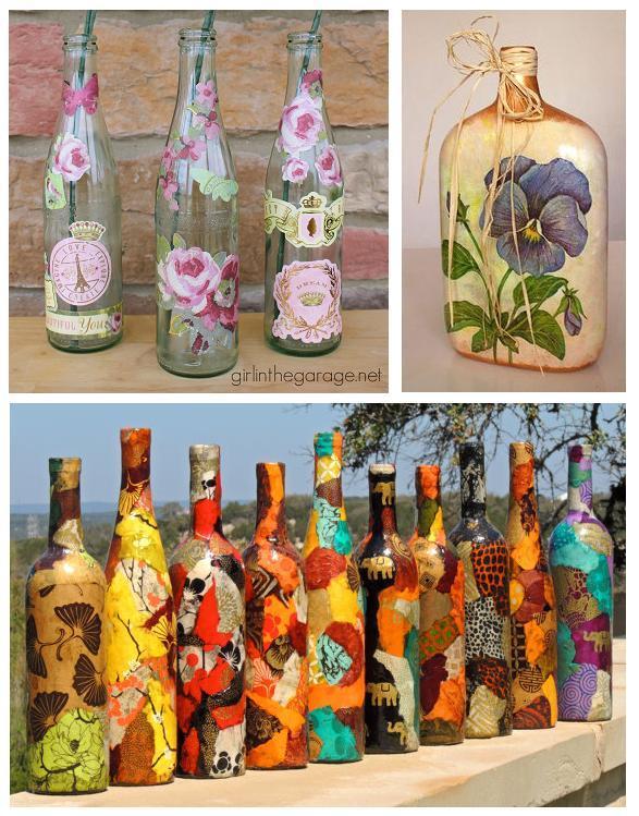 decoração em garrafas